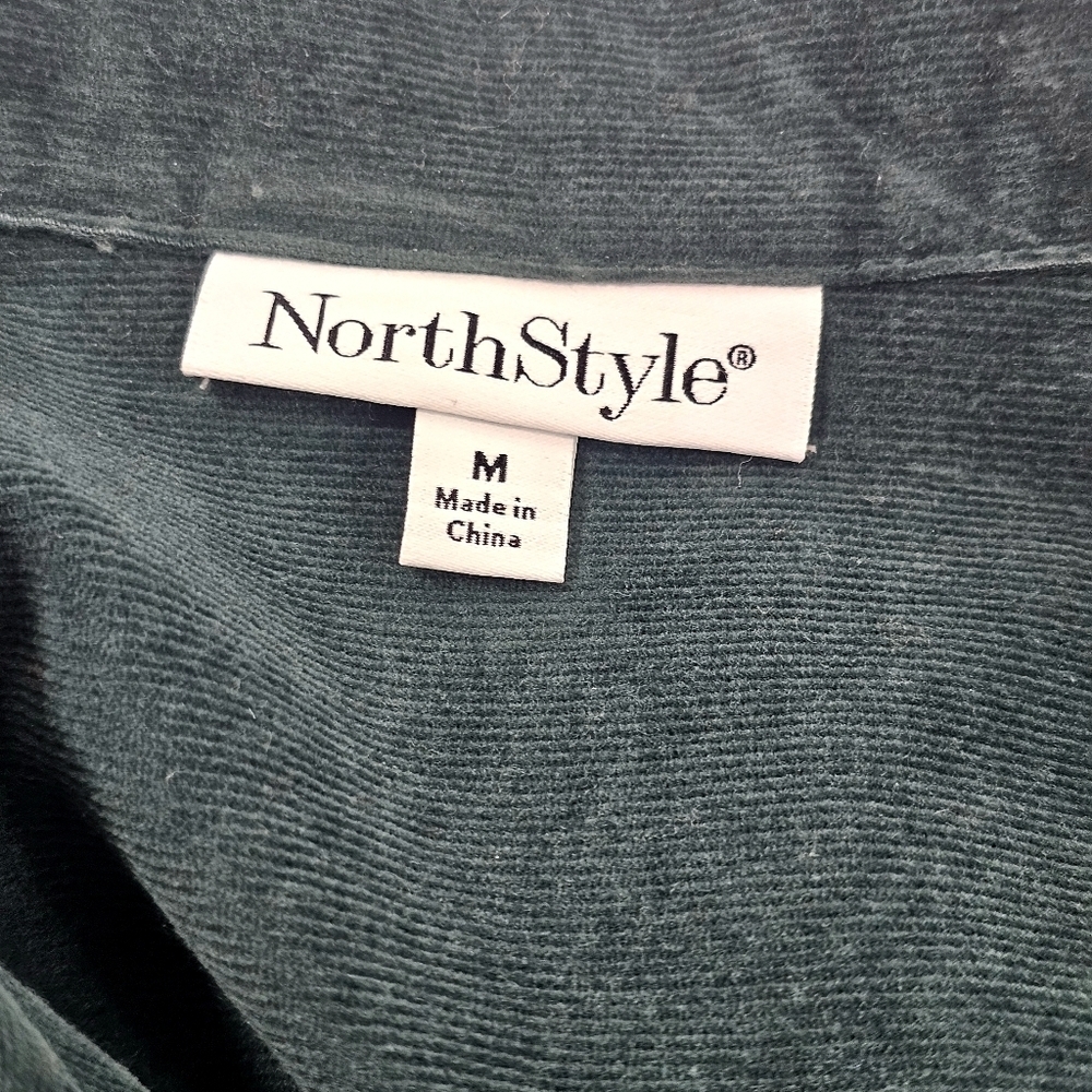 NorthStyle Women's Deep Green Denim Jacket - Picture 3 of 11